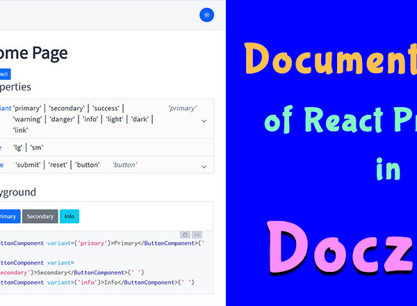 documentation of react project using doczjs